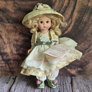 2004 MADAME ALEXANDER Doll with Floral Green and Cream Outfit